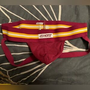 Coyote Varsity Jockstrap Jock Burgundy Red S/Small Brand New/Never Worn (no tag)